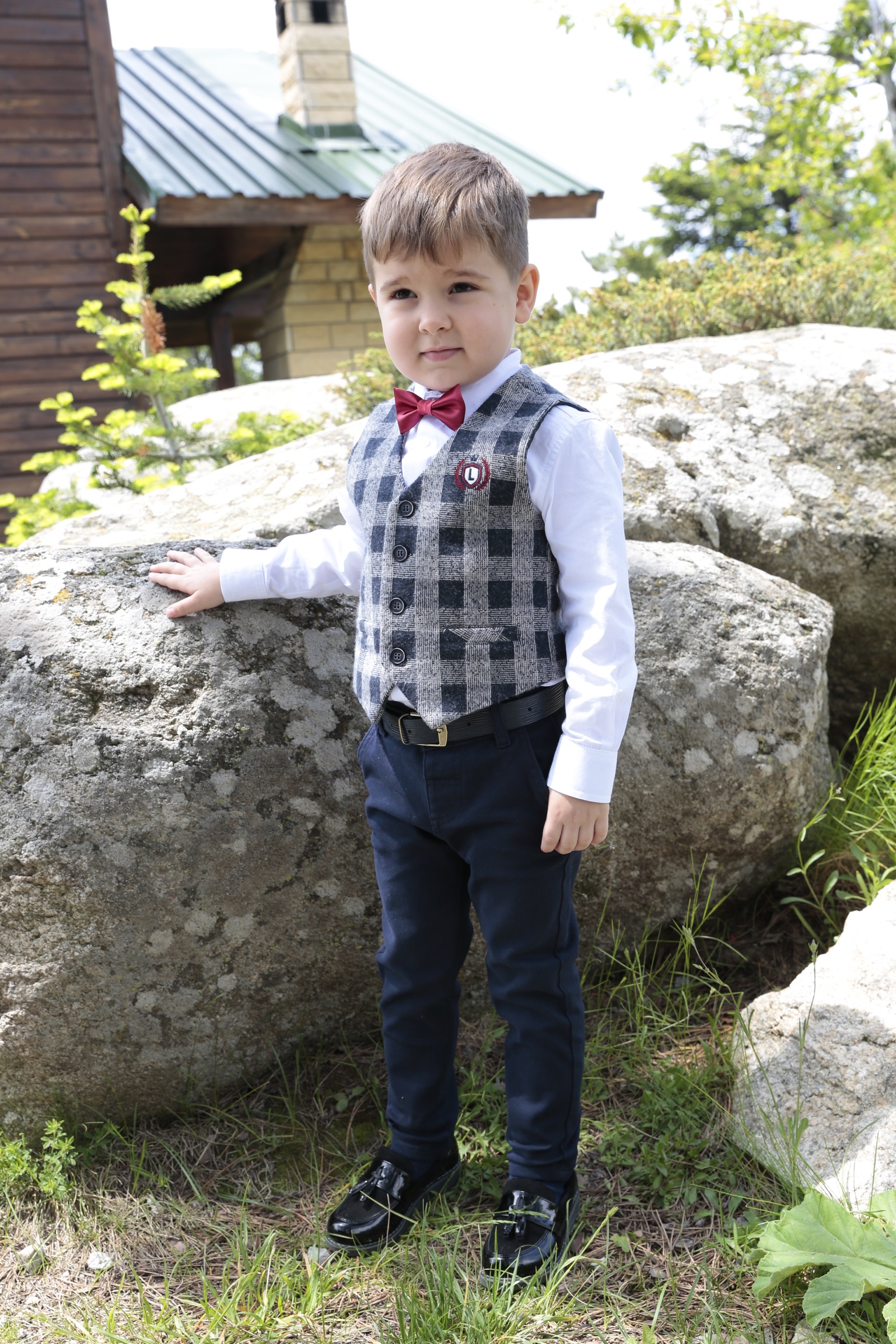 Kids tartan sale waistcoat